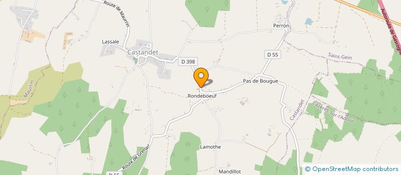 localisation de l'entreprise SPORTS DE LOISIR CASTANDETOIS  CASTANDET