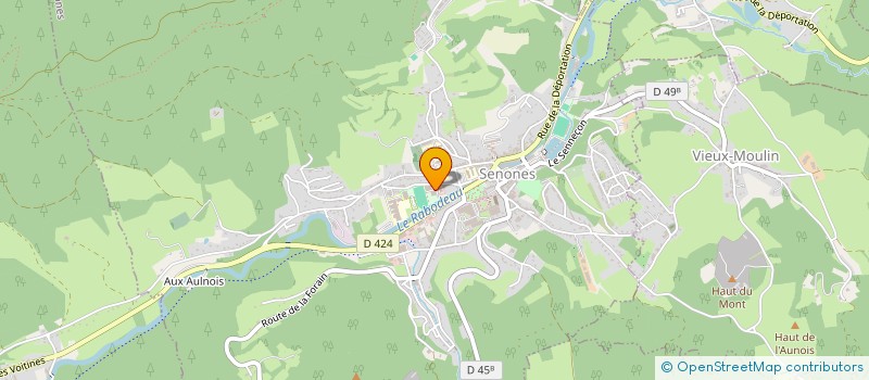 localisation de l'entreprise SPORTS EN SALM  SENONES