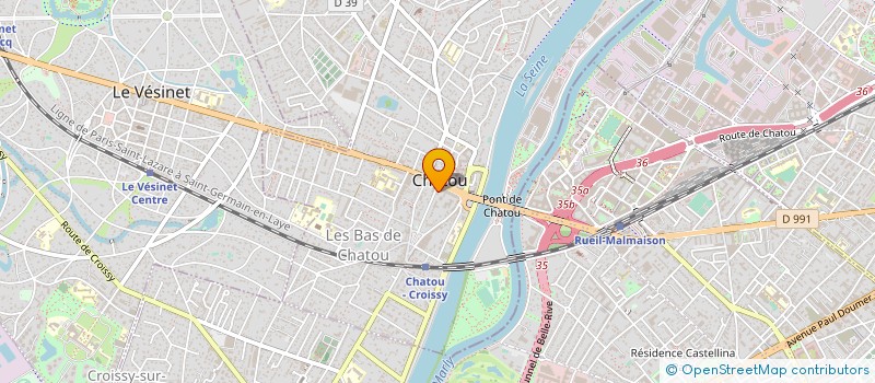 localisation de l'entreprise SPORTS ENTREPRISES à CHATOU