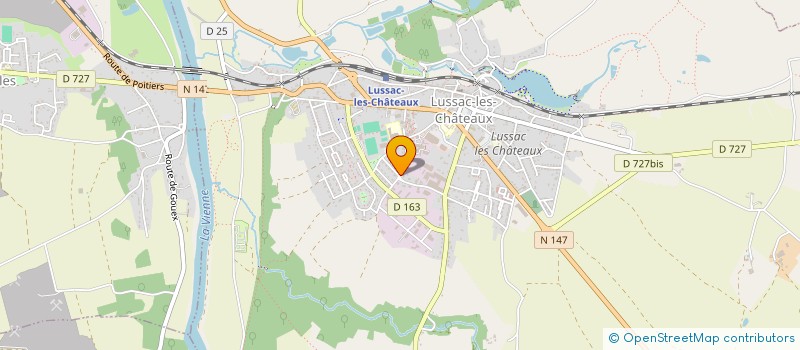 localisation de l'entreprise SPORTS EQUESTRES REGIONAUX  LUSSAC-LES-CHATEAUX