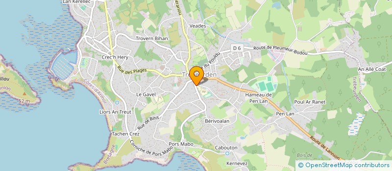 localisation de l'entreprise SPORTS ET ACTIVITES PLUS A L'ECOLE PUBLIQUE DU BOURG - TREBEURDEN à TREBEURDEN