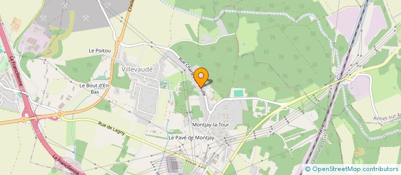 localisation de l'entreprise SPORTS ET EVENEMENTS DE VILLEVAUDE ASSOCIATION à VILLEVAUDE