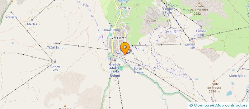 localisation de l'entreprise SPORTS ET HANDICAP EN HAUTE-TARENTAISE  TIGNES