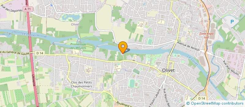 localisation de l'entreprise SPORTS ET LOISIRS à SAINT-HILAIRE-SAINT-MESMIN