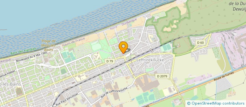 localisation de l'entreprise SPORTS ET LOISIRS à DUNKERQUE