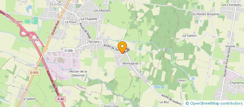 localisation de l'entreprise SPORTS ET LOISIRS à FEILLENS