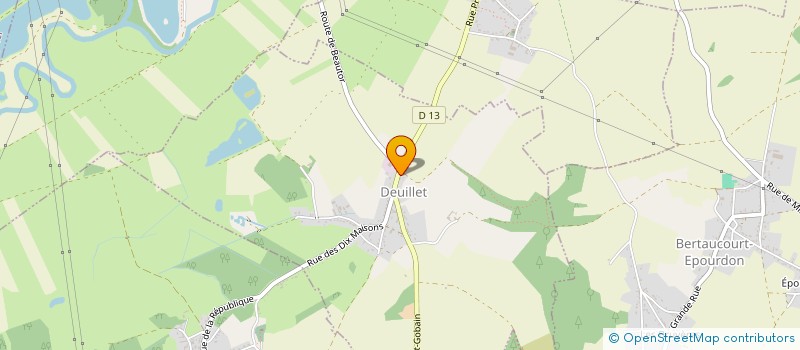 localisation de l'entreprise 'SPORTS ET LOISIRS DE DEUILLET'  DEUILLET
