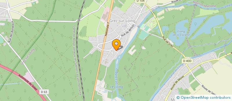 localisation de l'entreprise SPORTS ET LOISIRS DE GREZ SUR LOING à GREZ-SUR-LOING