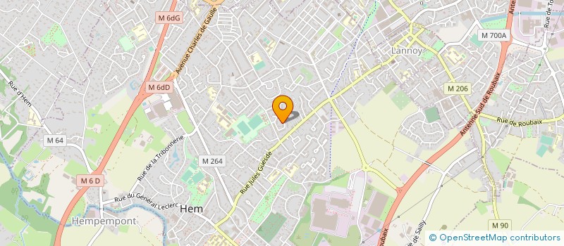 localisation de l'entreprise SPORTS ET LOISIRS DE HEM à HEM