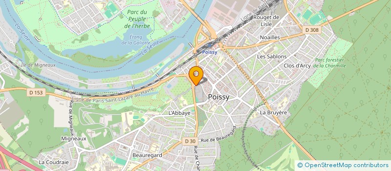 localisation de l'entreprise SPORTS ET LOISIRS DE L'ABBAYE  POISSY