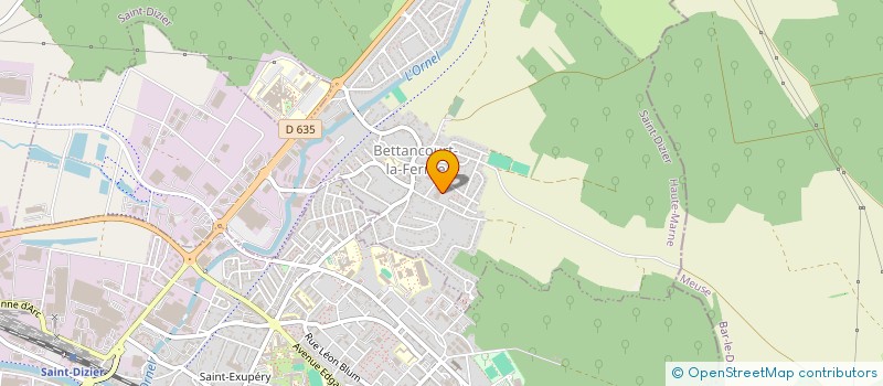 localisation de l'entreprise SPORTS ET LOISIRS DE L'ORNEL JUDO BETTANCOURT à BETTANCOURT-LA-FERREE