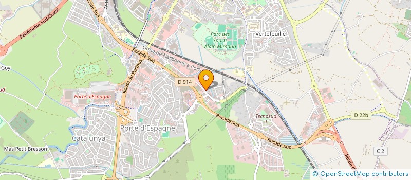 localisation de l'entreprise SPORTS ET MONTAGNE  PERPIGNAN