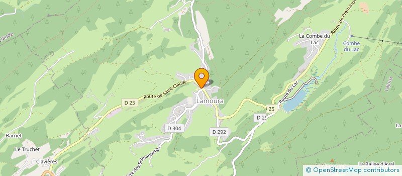 localisation de l'entreprise SPORTS ET NEIGE LAMOURA - SNL  LAMOURA