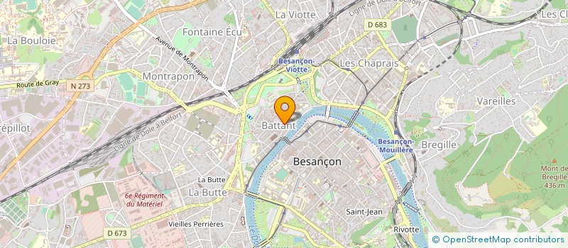 localisation de l'entreprise SPORTS EVASION à BESANCON