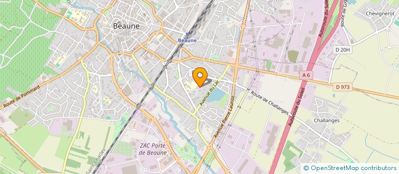 localisation de l'entreprise SPORTS EVENTS à BEAUNE