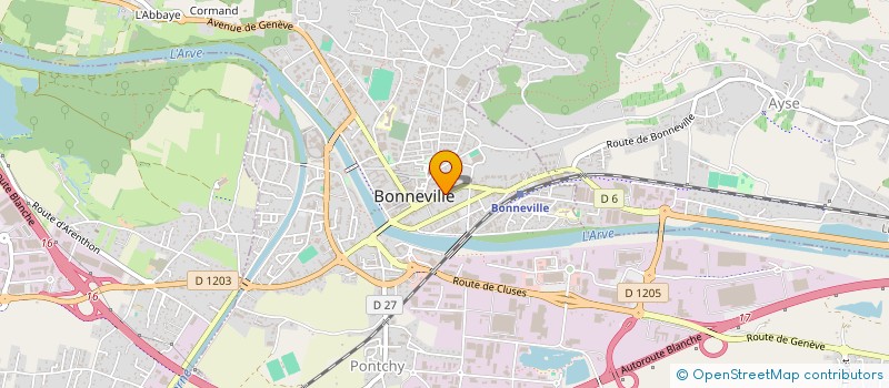 localisation de l'entreprise SPORTS EVENTS JORKY 74  BONNEVILLE