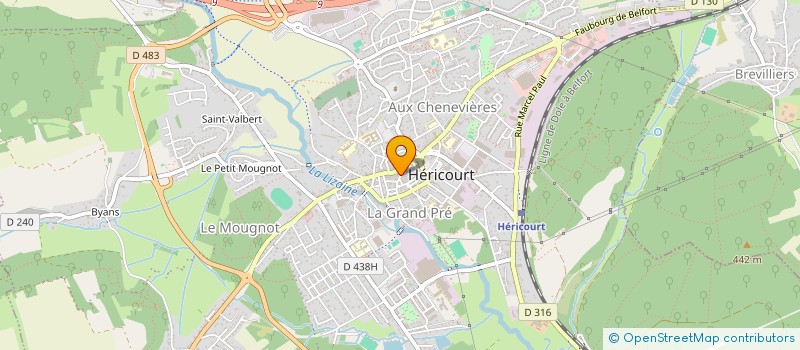 localisation de l'entreprise SPORTS GENERAUX HERICOURT  HERICOURT