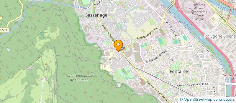 localisation de l'entreprise SPORTS JEUNES FAMILLES VACANCES LOISIRS à SASSENAGE