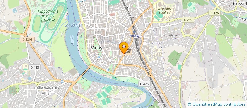 localisation de l'entreprise SPORTS LAIQUES VICHY TENNIS DE TABLE  VICHY