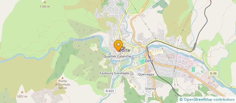 localisation de l'entreprise SPORTS LIBERTE à CORTE