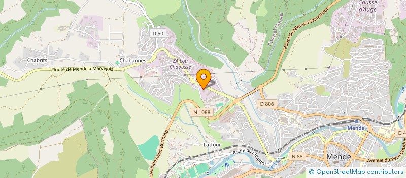 localisation de l'entreprise SPORTS LOISIRS  MENDE