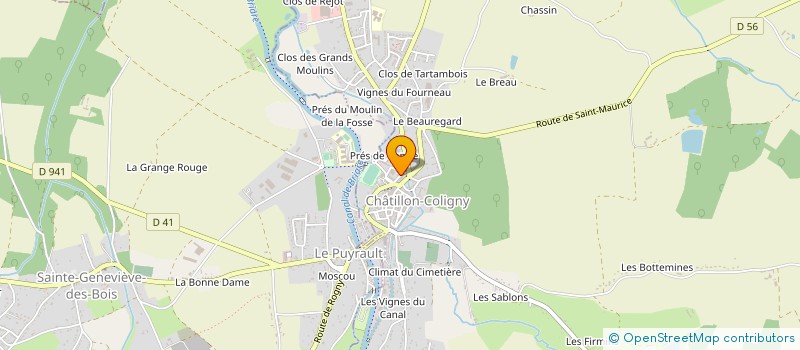 localisation de l'entreprise SPORTS LOISIRS CULTURE à CHATILLON-COLIGNY