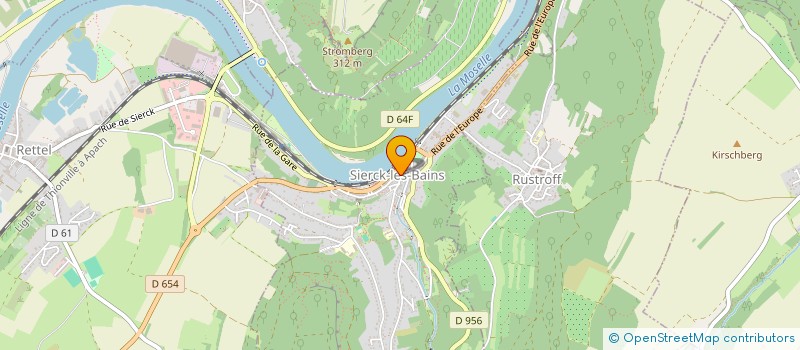 localisation de l'entreprise SPORTS & LOISIRS DU PAYS SIERCKOIS  SIERCK-LES-BAINS