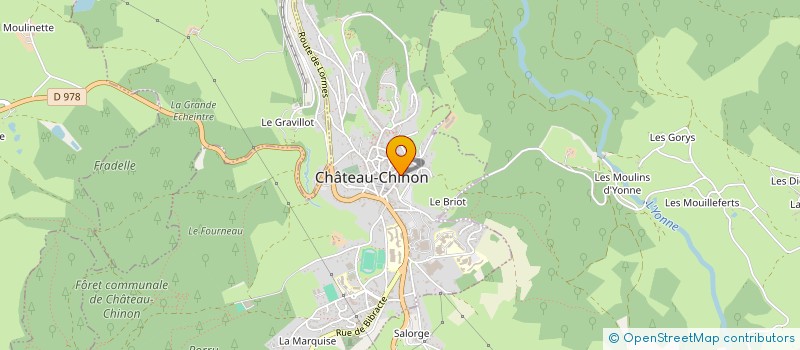 localisation de l'entreprise SPORTS-LOISIRS-MORVAN  CHATEAU-CHINON (VILLE)