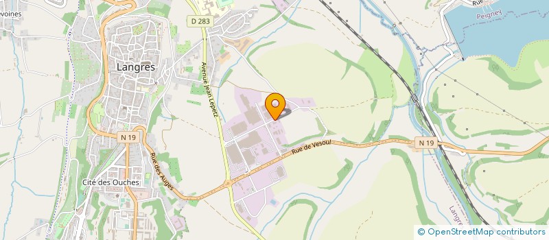 localisation de l'entreprise SPORTS LOISIRS PLASTICOMNIUM PROCAL  LANGRES