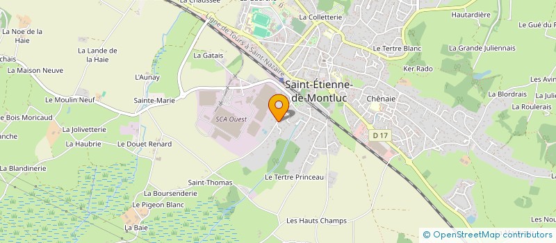 localisation de l'entreprise SPORTS LOISIRS STEPHANOIS  SAINT-ETIENNE-DE-MONTLUC