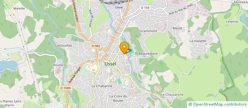 localisation de l'entreprise SPORTS LOISIRS USSEL à USSEL