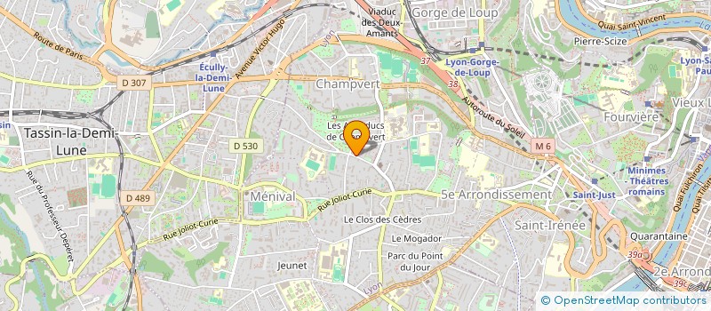 localisation de l'entreprise SPORTS MADE IN LYON à LYON