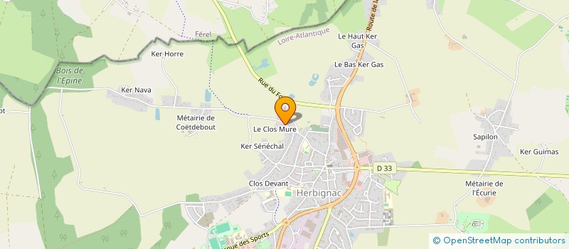 localisation de l'entreprise SPORTS MECANIQUES HERBIGNACAIS à HERBIGNAC