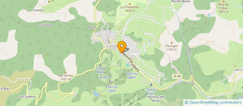 localisation de l'entreprise SPORTS NATURE  PEONE