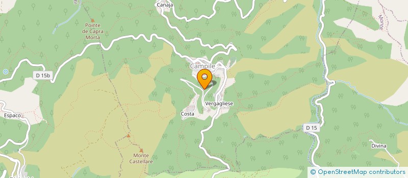 localisation de l'entreprise SPORTS NATURE CAMPILE CORSICA CATAGNICCIA ASNC  CAMPILE