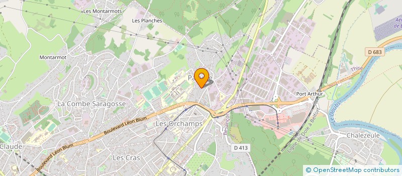 localisation de l'entreprise SPORTS NATURE ORGANISATIONS  BESANCON