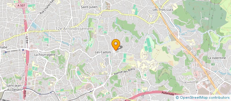 localisation de l'entreprise SPORTS OLYMPIQUES CAILLOLAIS à MARSEILLE