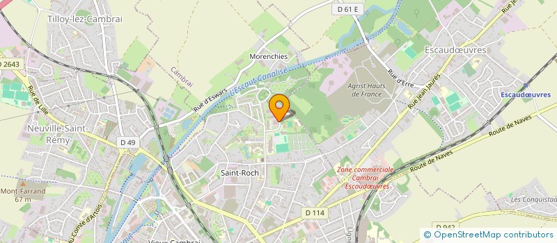 localisation de l'entreprise SPORTS ORGANISATION LOISIRS - CAMBRAI  CAMBRAI