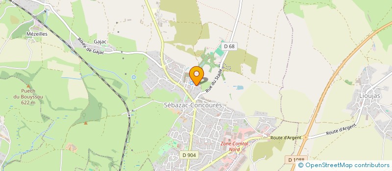 localisation de l'entreprise SPORTS PALANGES NATURE  LA LOUBIERE