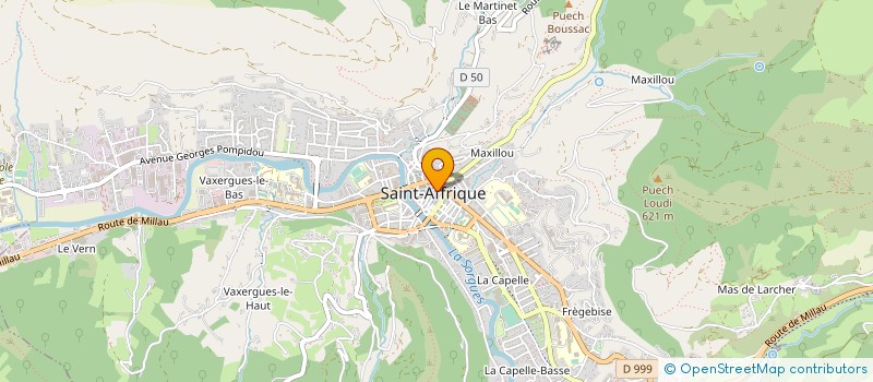 localisation de l'entreprise SPORTS QUILLES SAINT AFFRIQUE  SAINT-AFFRIQUE