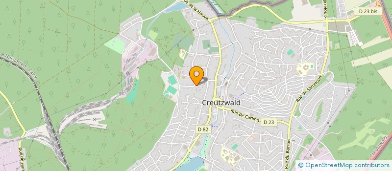 localisation de l'entreprise SPORTS REUNIS CREUTZWALD 03  CREUTZWALD