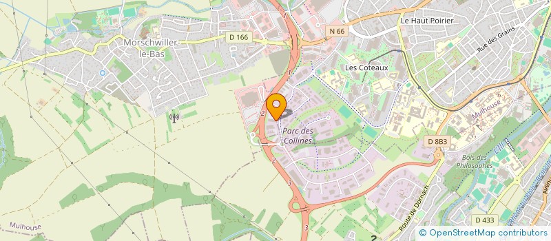 localisation de l'entreprise SPORTS REUNIS ELECTRICITE-GAZ MULHOUSE  MULHOUSE