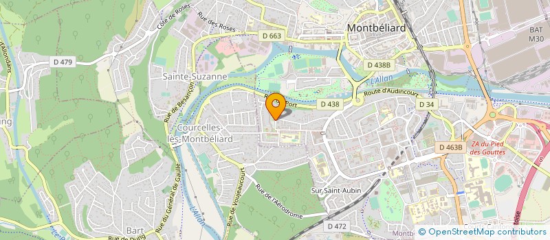 localisation de l'entreprise SPORTS REUNIS PAYS MONTBELIARD à MONTBELIARD