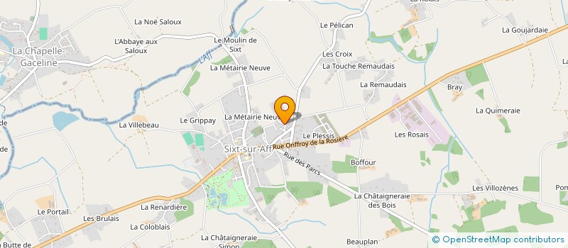 localisation de l'entreprise SPORTS SENIORS SIXTINS  SIXT-SUR-AFF