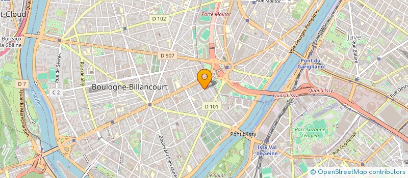 localisation de l'entreprise SPORTS STUDIO INTERNATIONAL à BOULOGNE-BILLANCOURT