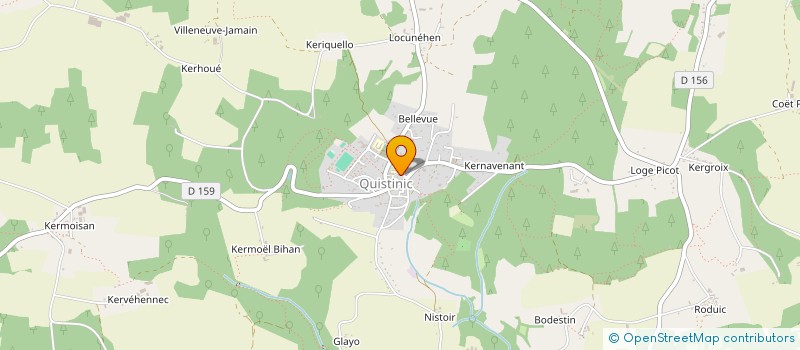 localisation de l'entreprise SPORTS TEAMS QUISTINIC  QUISTINIC