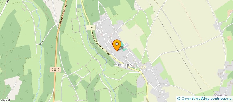 localisation de l'entreprise SPORTS TRAINING NORMANDIE  CAMPIGNY