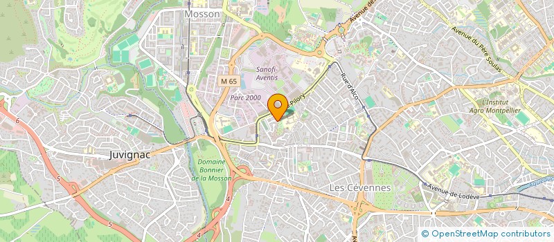 localisation de l'entreprise SPORTS VACANCES TOPTYL à MONTPELLIER