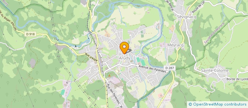 localisation de l'entreprise SPORTS VALLEE  ARUDY