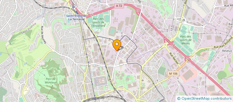 localisation de l'entreprise SPORTS VIP  SAINT-ETIENNE